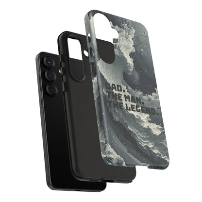 "Dad. The Man. The Legend" Mobile Phone Case (grey)