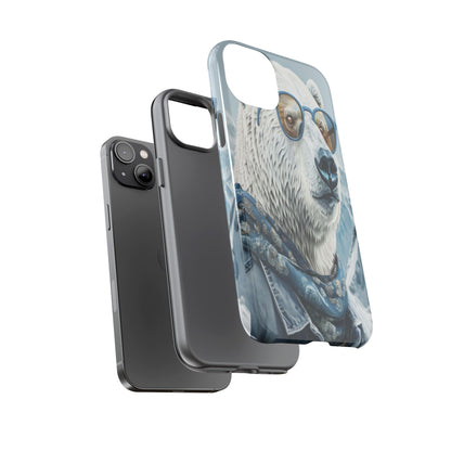 "Urban Zen Polar Bear" Mobile Phone Case (blue)