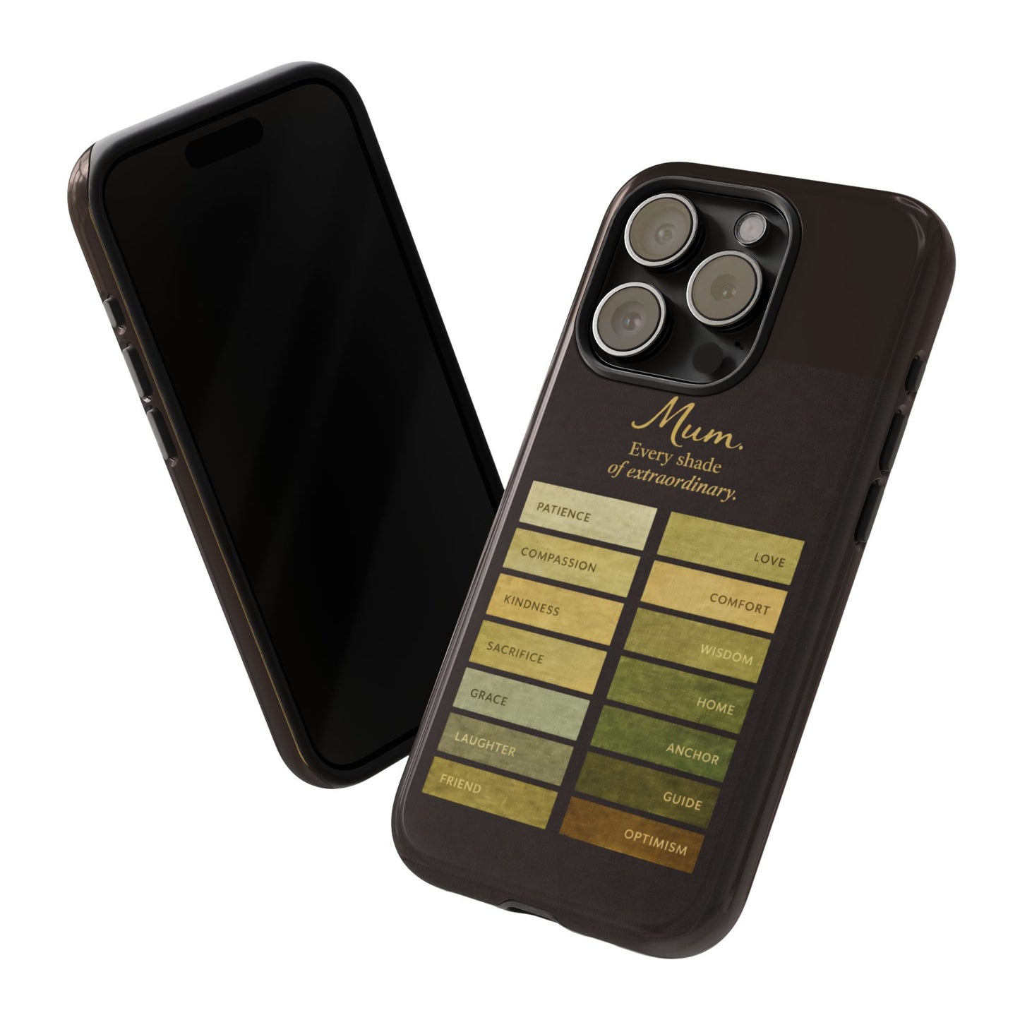 "Every Shade of Extraordinary" Mobile Phone Case (green)