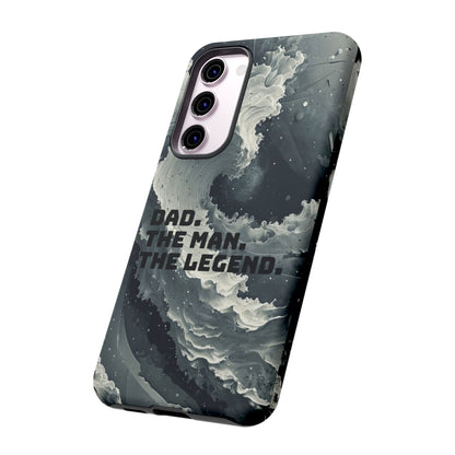 "Dad. The Man. The Legend" Mobile Phone Case (grey)