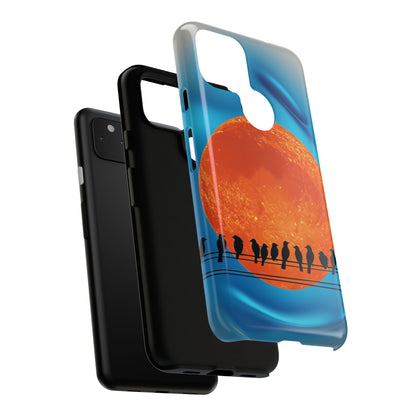 "The Feathered Assembly" Mobile Phone Case (orange)
