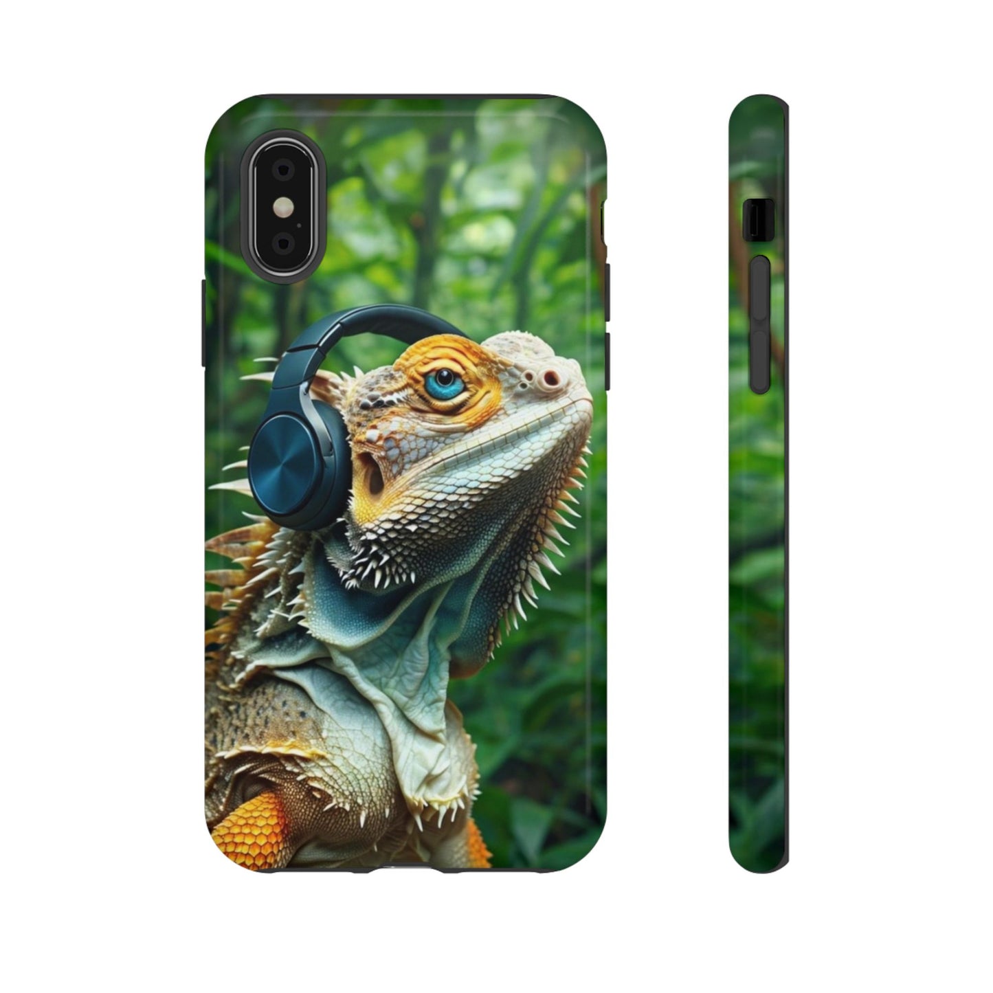 "Bearded Dragon - Jungle Beats" Mobile Phone Case