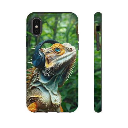"Bearded Dragon - Jungle Beats" Mobile Phone Case