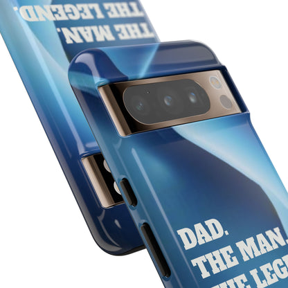 "Dad.  The Man.  The Legend" Mobile Phone Case (blue)