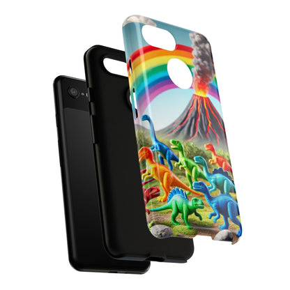 "Rainbow Dinosaurs" Mobile Phone Case