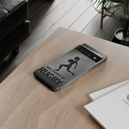 "Rain, Shine, Rugby" Mobile Phone Case