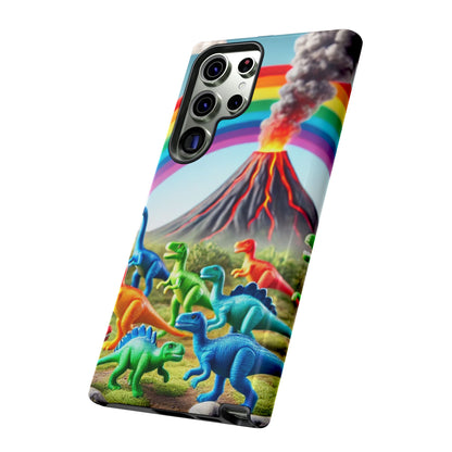 "Rainbow Dinosaurs" Mobile Phone Case