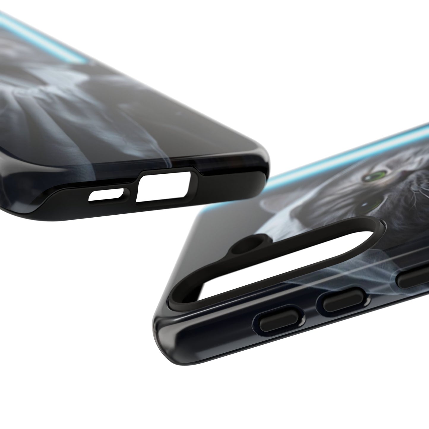 "Jedi Whisker" Mobile Phone Case (blue light sabre)