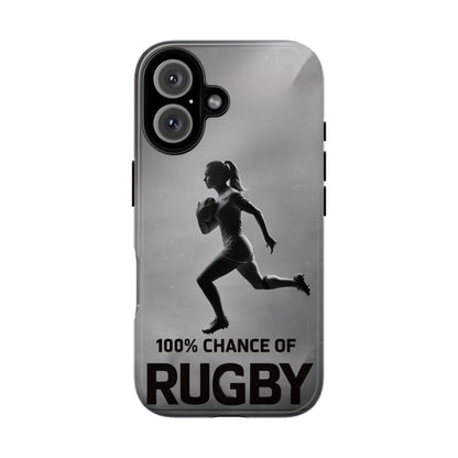 "Rain, Shine, Rugby" Mobile Phone Case