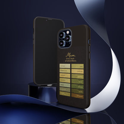 "Every Shade of Extraordinary" Mobile Phone Case (green)