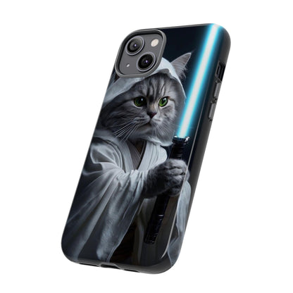 "Jedi Whisker" Mobile Phone Case (blue light sabre)