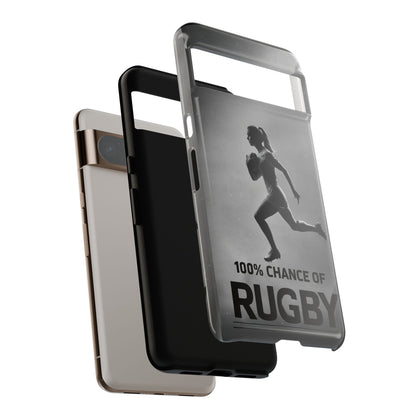 "Rain, Shine, Rugby" Mobile Phone Case