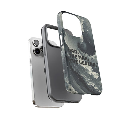 "Dad. The Man. The Legend" Mobile Phone Case (grey)
