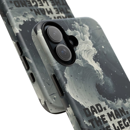 "Dad. The Man. The Legend" Mobile Phone Case (grey)