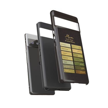 "Every Shade of Extraordinary" Mobile Phone Case (green)