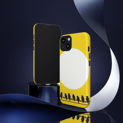 "The Feathered Assembly - Yellow" Mobile Phone Case