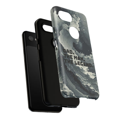 "Dad. The Man. The Legend" Mobile Phone Case (grey)
