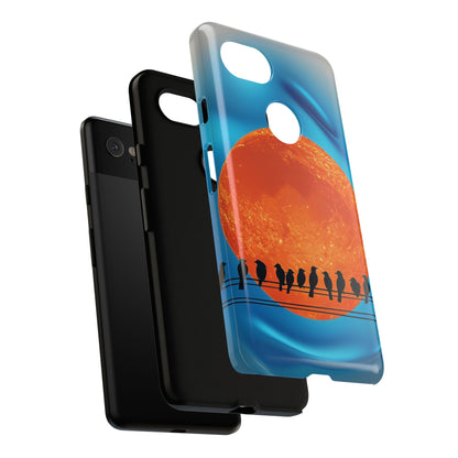 "The Feathered Assembly" Mobile Phone Case (orange)