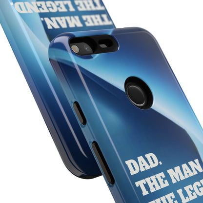 "Dad.  The Man.  The Legend" Mobile Phone Case (blue)