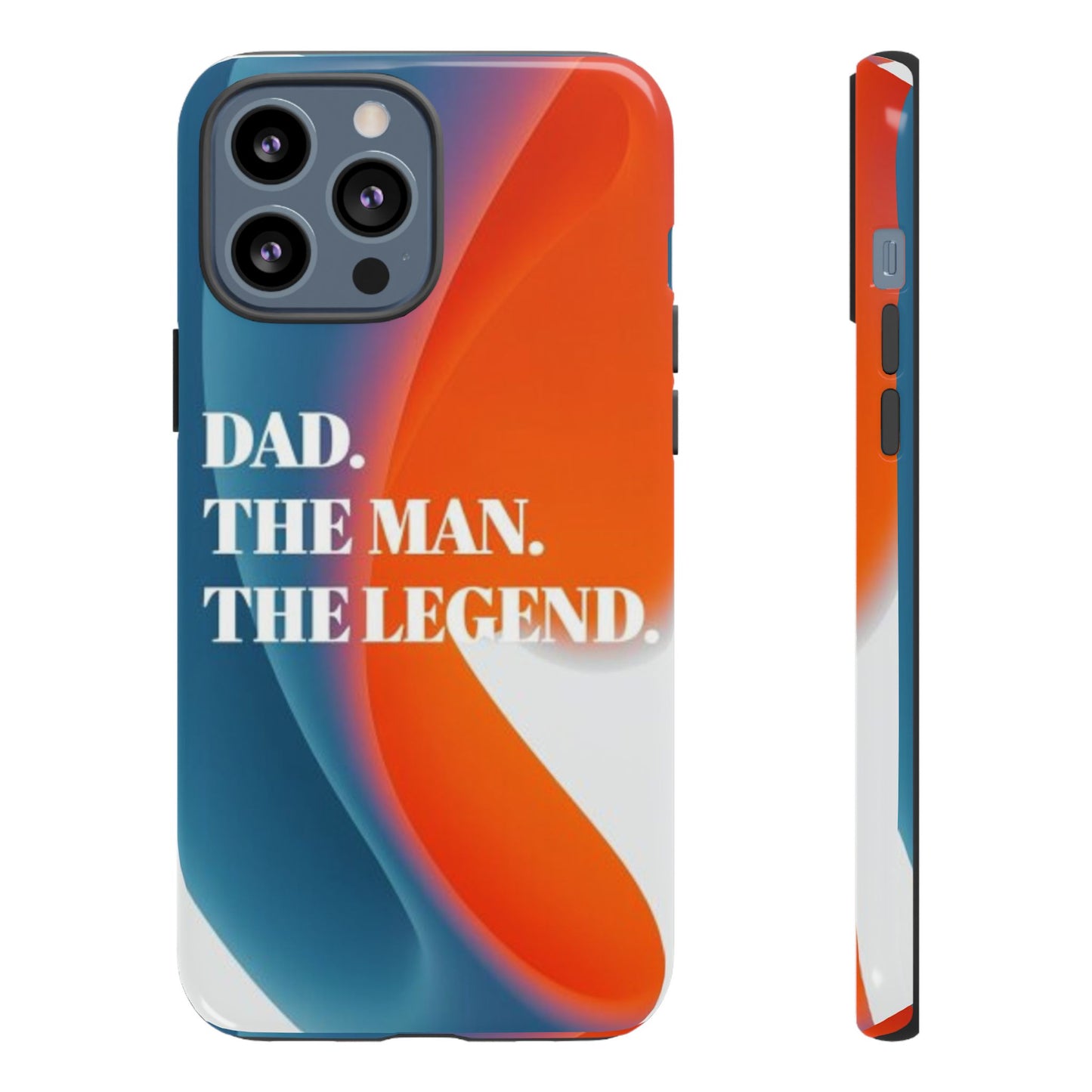 "Dad. The Man. The Legend." Mobile Phone Case (orange)