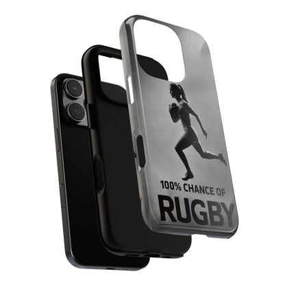 "Rain, Shine, Rugby" Mobile Phone Case