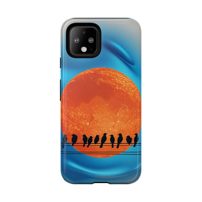 "The Feathered Assembly" Mobile Phone Case (orange)