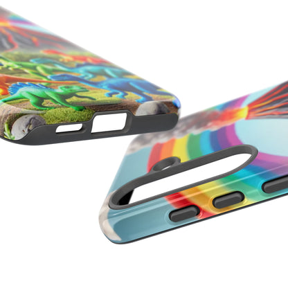 "Rainbow Dinosaurs" Mobile Phone Case