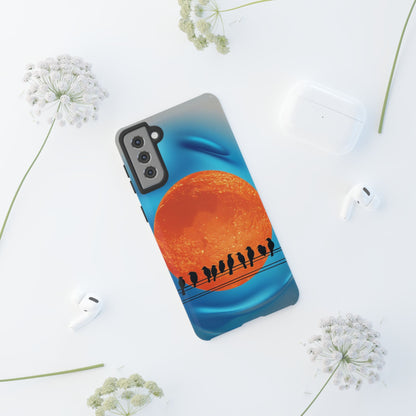 "The Feathered Assembly" Mobile Phone Case (orange)