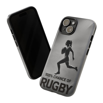 "Rain, Shine, Rugby" Mobile Phone Case