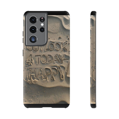 "Life is Short.  Be Happy" Mobile Phone Case