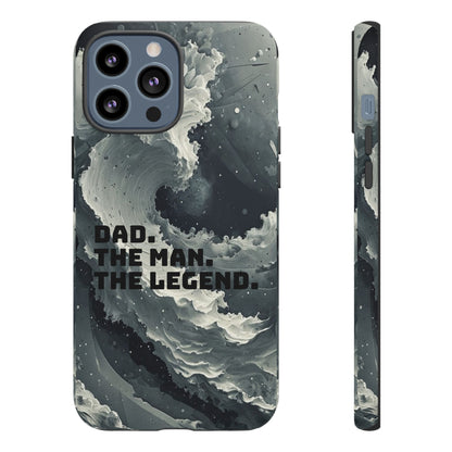 "Dad. The Man. The Legend" Mobile Phone Case (grey)
