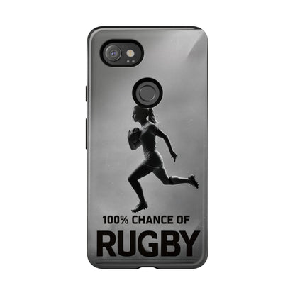 "Rain, Shine, Rugby" Mobile Phone Case