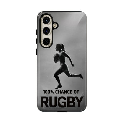 "Rain, Shine, Rugby" Mobile Phone Case