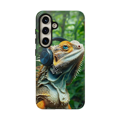 "Bearded Dragon - Jungle Beats" Mobile Phone Case