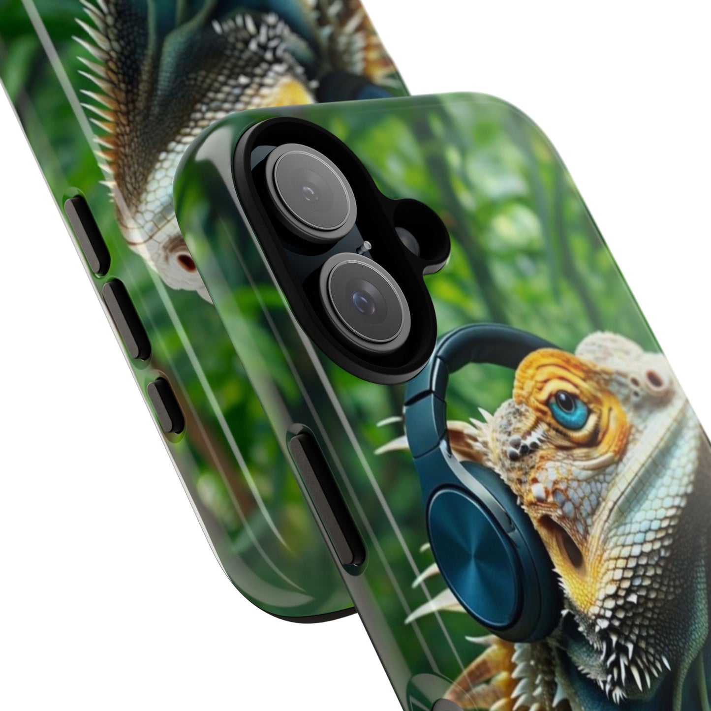 "Bearded Dragon - Jungle Beats" Mobile Phone Case