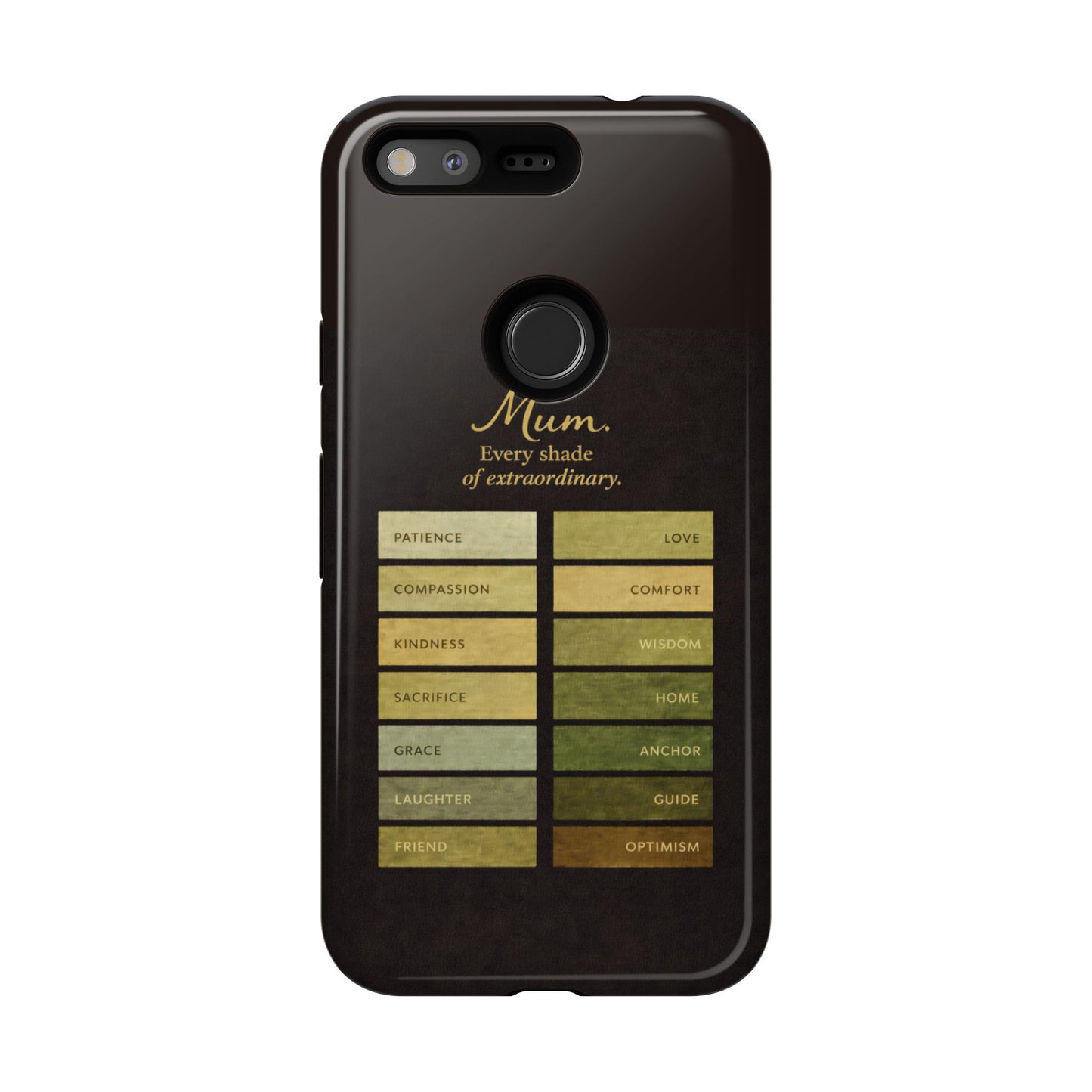 "Every Shade of Extraordinary" Mobile Phone Case (green)