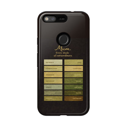 "Every Shade of Extraordinary" Mobile Phone Case (green)