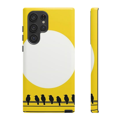 "The Feathered Assembly - Yellow" Mobile Phone Case