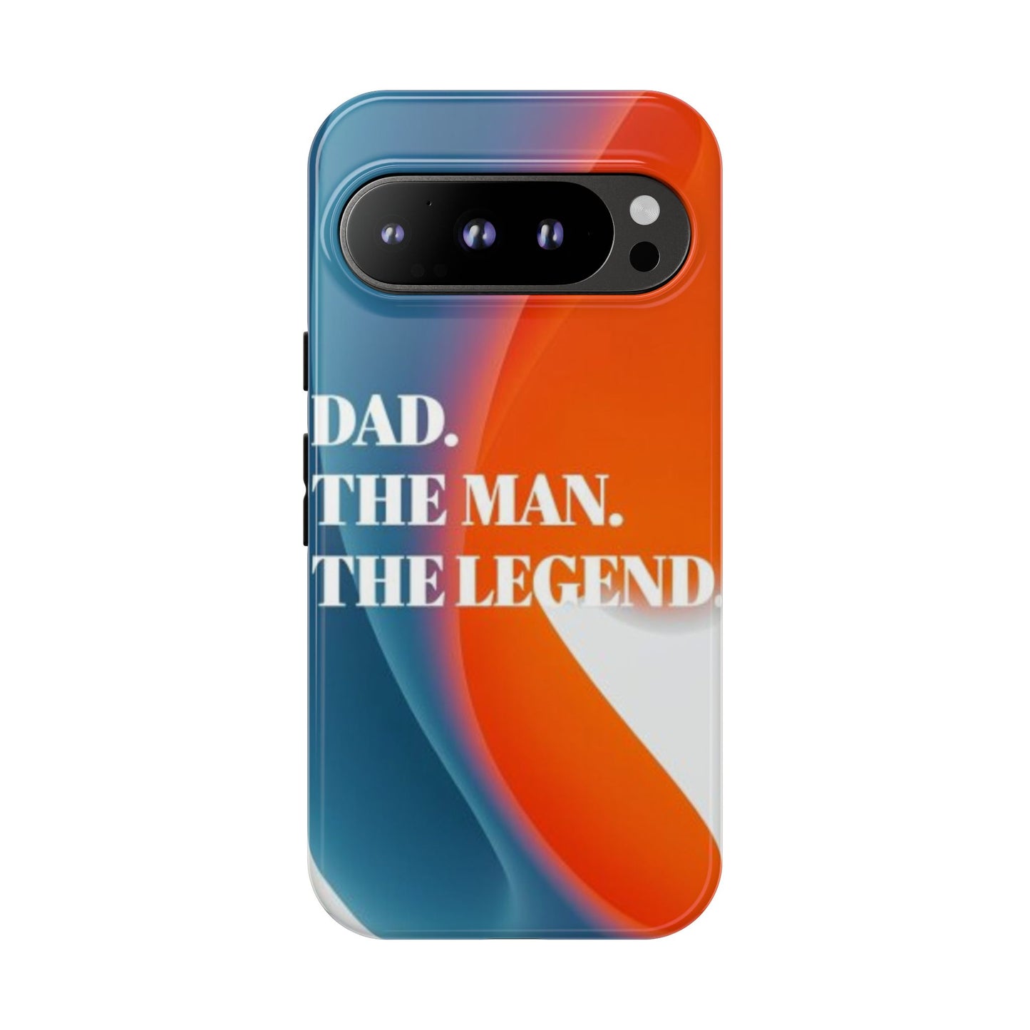 "Dad. The Man. The Legend." Mobile Phone Case (orange)