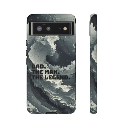 "Dad. The Man. The Legend" Mobile Phone Case (grey)