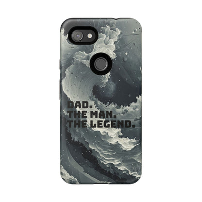 "Dad. The Man. The Legend" Mobile Phone Case (grey)