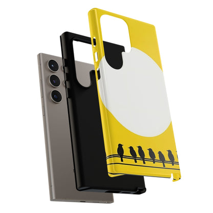 "The Feathered Assembly - Yellow" Mobile Phone Case