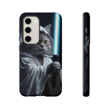 "Jedi Whisker" Mobile Phone Case (blue light sabre)