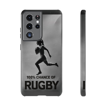 "Rain, Shine, Rugby" Mobile Phone Case