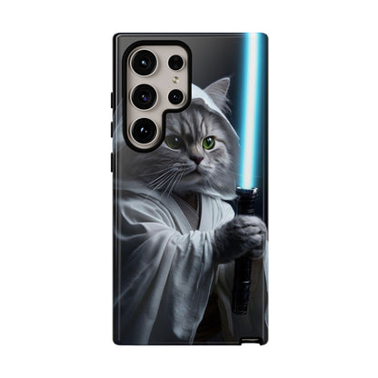 "Jedi Whisker" Mobile Phone Case (blue light sabre)