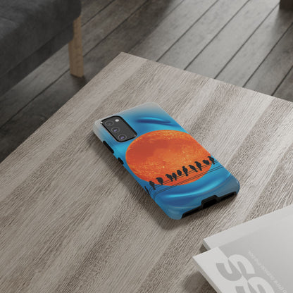 "The Feathered Assembly" Mobile Phone Case (orange)