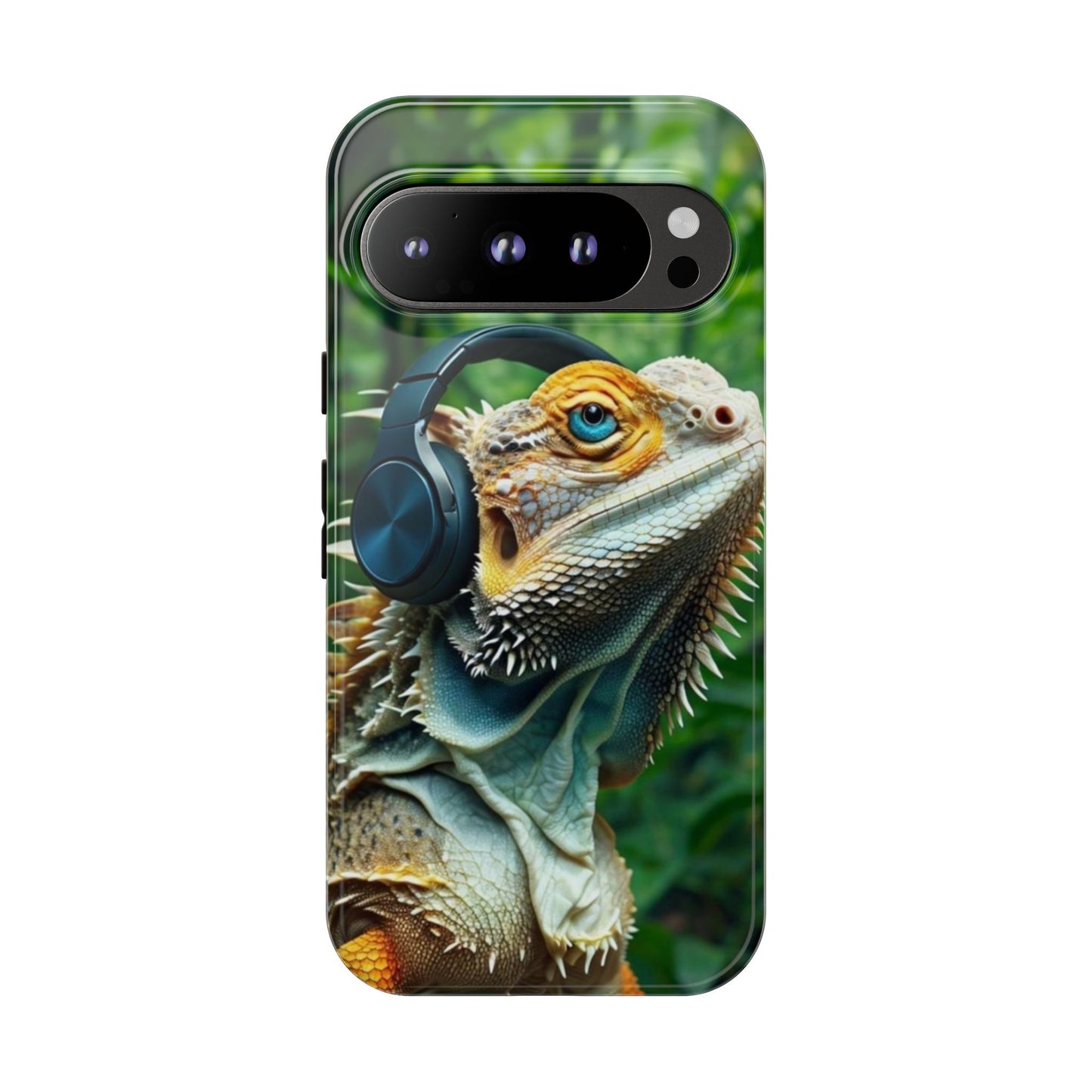"Bearded Dragon - Jungle Beats" Mobile Phone Case