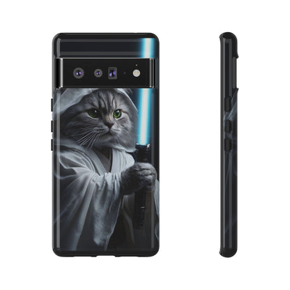"Jedi Whisker" Mobile Phone Case (blue light sabre)
