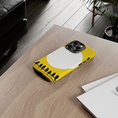 "The Feathered Assembly - Yellow" Mobile Phone Case