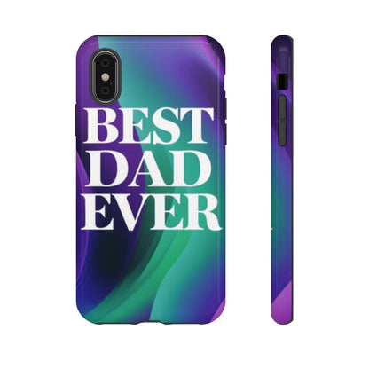 "Best Dad Ever" Mobile Phone Case (purple)